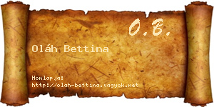 Oláh Bettina névjegykártya